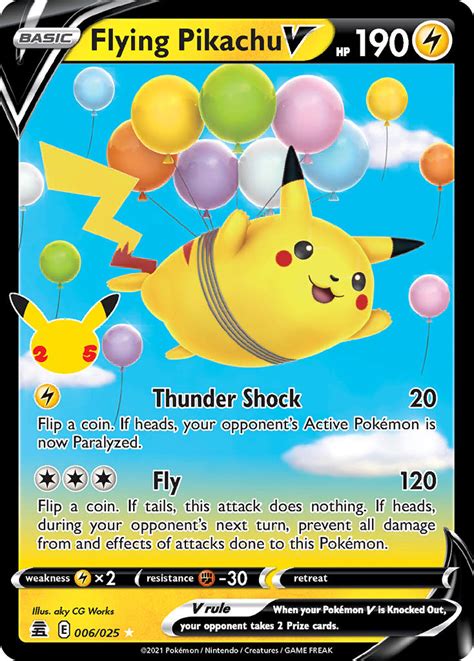 flying pikachu lv 12|flying Pikachu v celebrations.